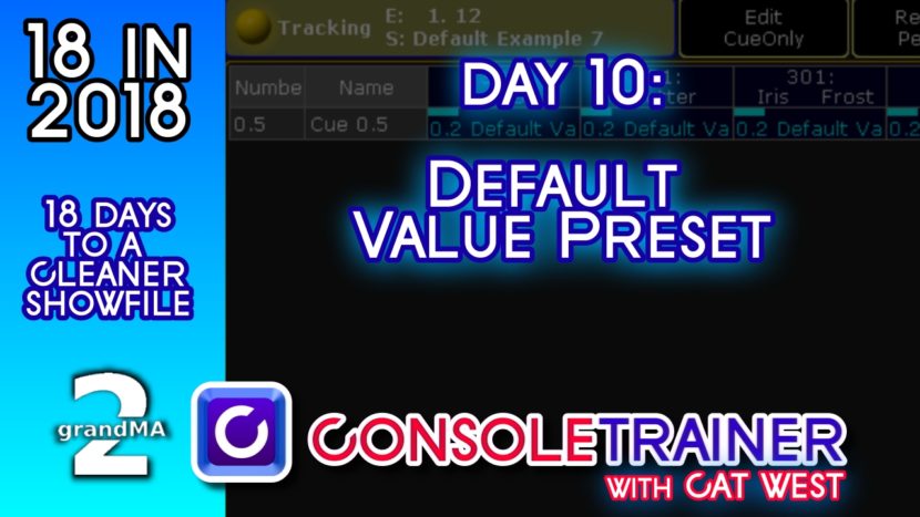 18 in 2018- Day Ten: Default Value Preset
